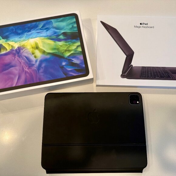 Apple iPad Pro 11-inch Wi-Fi/Cellular plus Magic Keyboard - Picture 1 of 10
